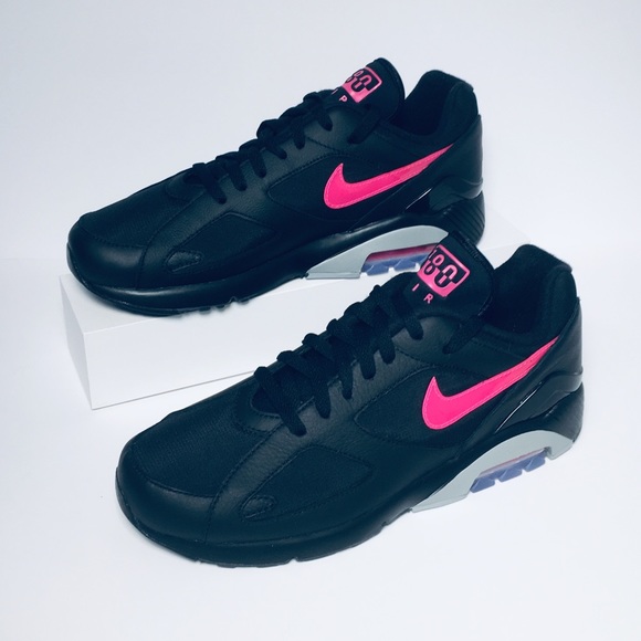 Nike Air Max 180, Black/PinKBlast-Wolf Grey - Picture 2 of 8